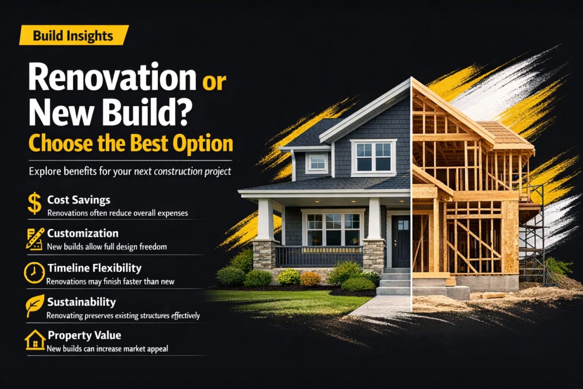 Renovation vs. New Build: Which Option Is Best for Your Next Project?